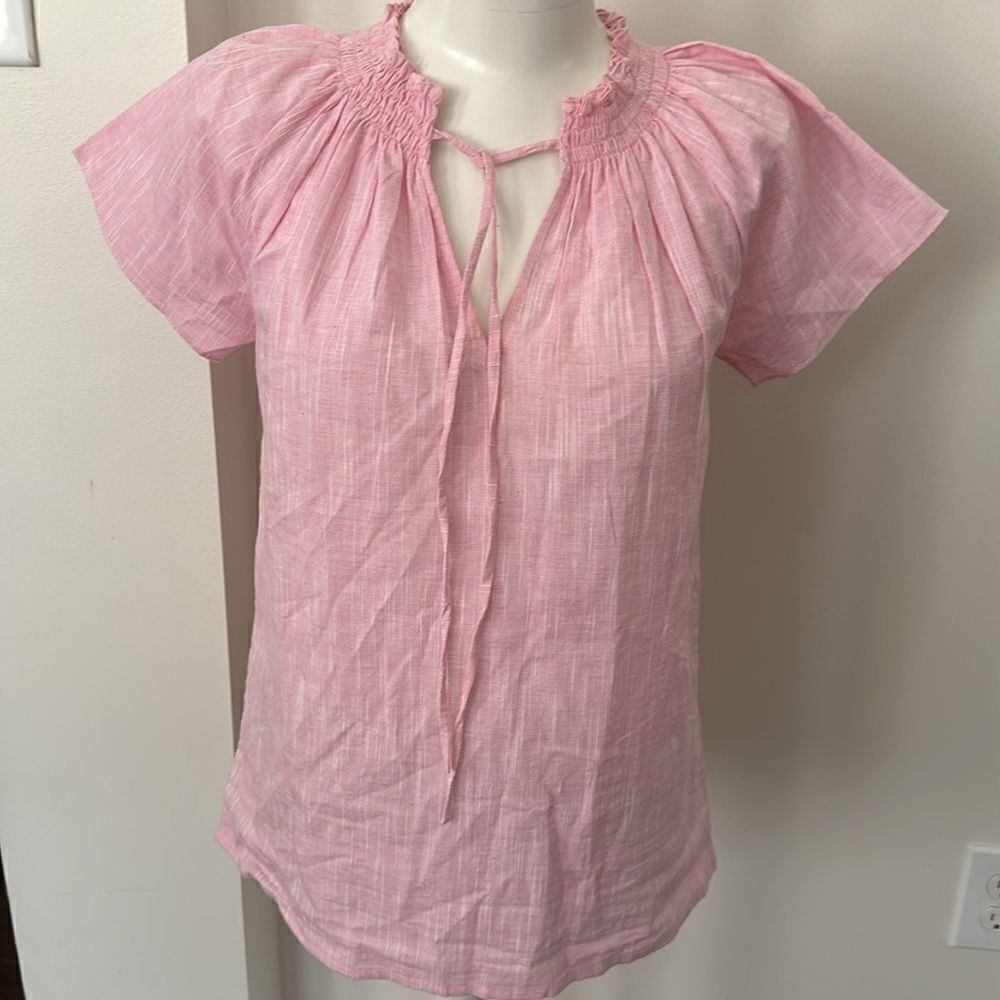 Rungolee Pink Shortsleeve Boho Top XS